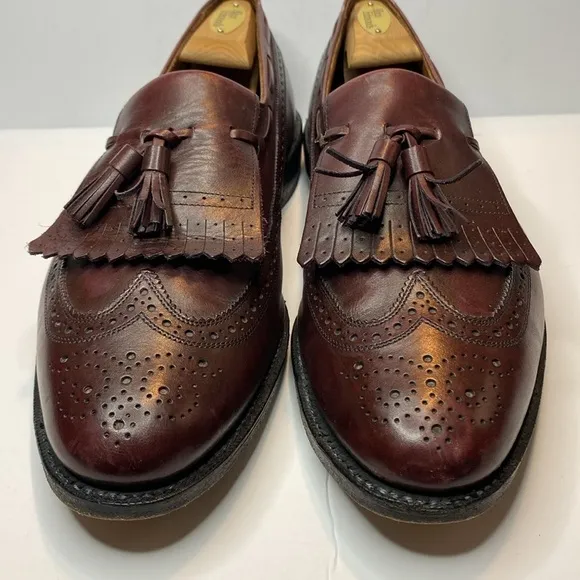 Allen Edmonds Arlington Brown Wingtip Tassel Kiltie Loafers
