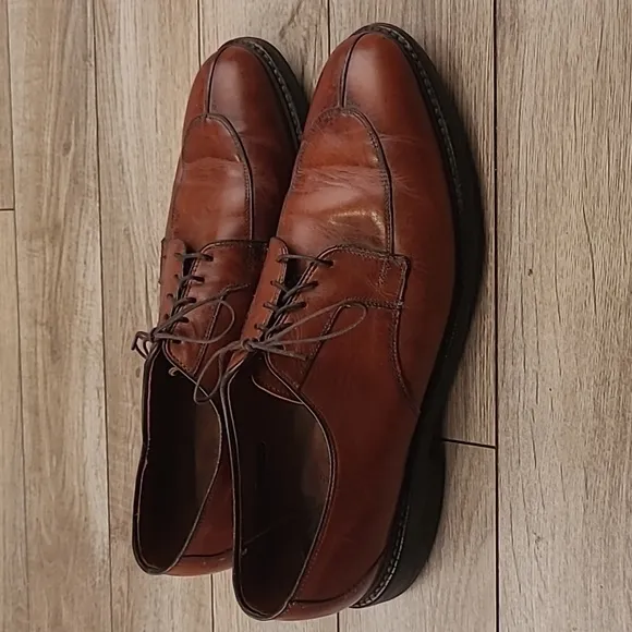 ALLEN EDMONDS Ashton Brown Leather Sz 13 A‎ Mens Split Toe Dress Shoes