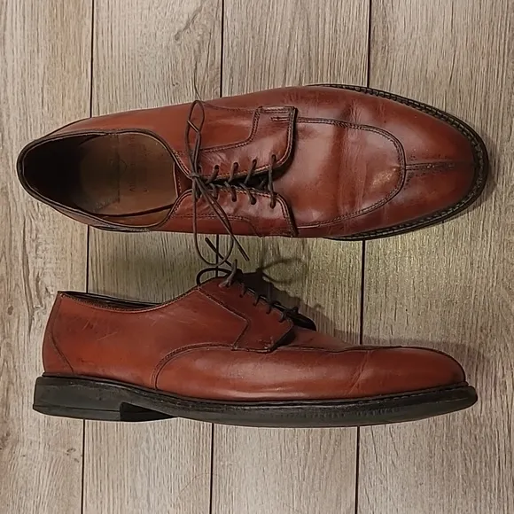 ALLEN EDMONDS Ashton Brown Leather Sz 13 A‎ Mens Split Toe Dress Shoes