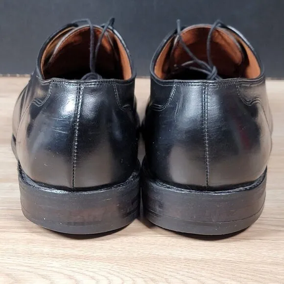 Allen Edmonds Bradley Derby Shoes Mens Size 16 Black Leather Split Toe Dress