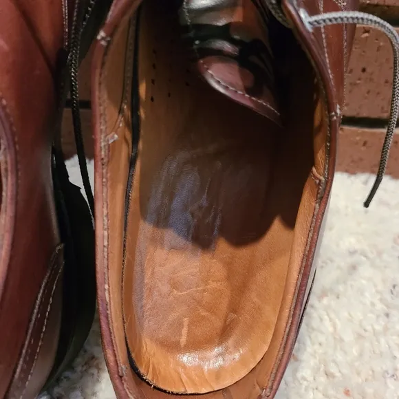 Allen Edmonds Brown Cap-Toe Oxford Lace-Up Dress Shoes Size 9 1/2 D