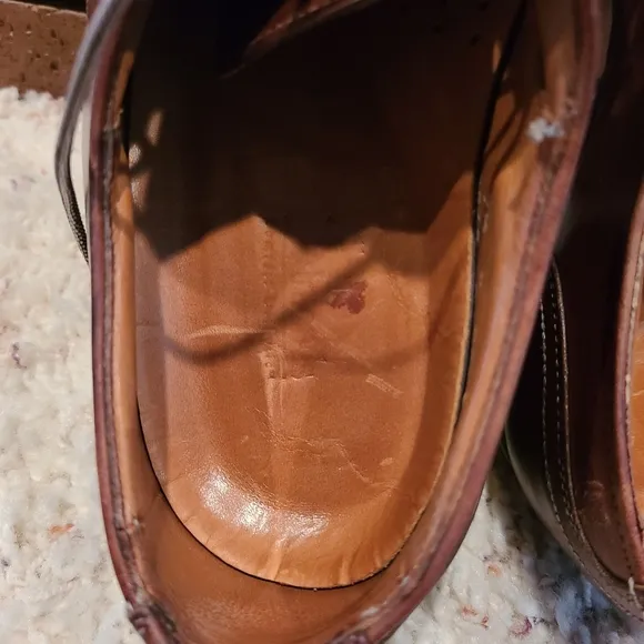 Allen Edmonds Brown Cap-Toe Oxford Lace-Up Dress Shoes Size 9 1/2 D