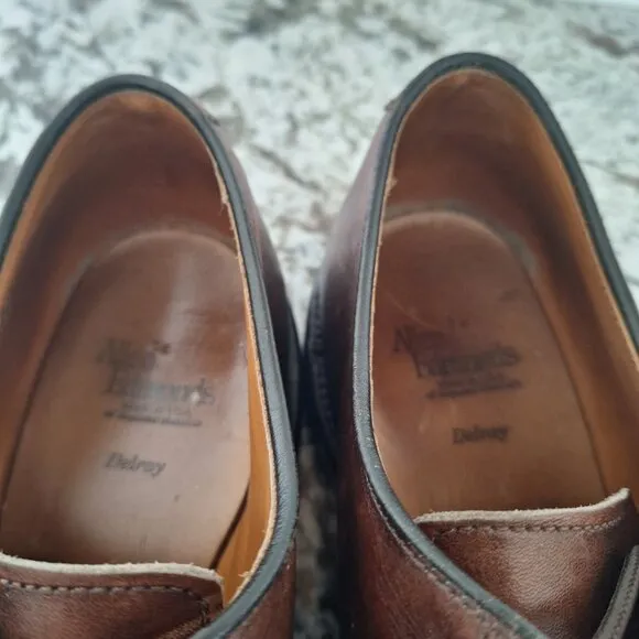 Allen Edmonds Brownk leather lace up dress shoes Size 10 D