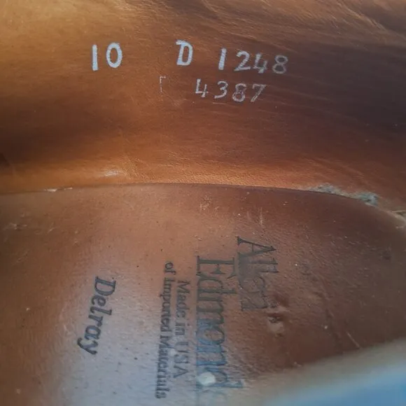 Allen Edmonds Brownk leather lace up dress shoes Size 10 D