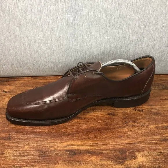 Allen Edmonds Burton Brown Leather‎ Apron Toe Mens Size 10 D Dress Shoes USA