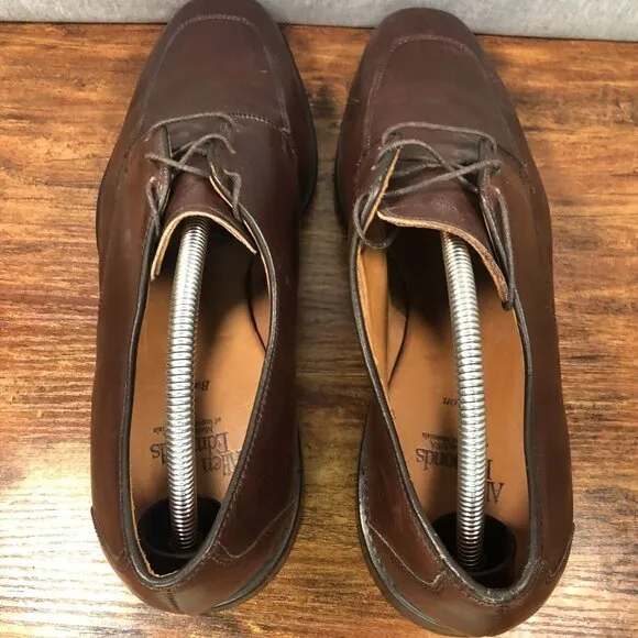 Allen Edmonds Burton Brown Leather‎ Apron Toe Mens Size 10 D Dress Shoes USA