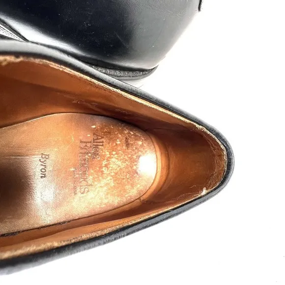 Allen Edmonds Byron Mens Sz 10.5 D Cap Toe Oxford Dress Shoes, Black
