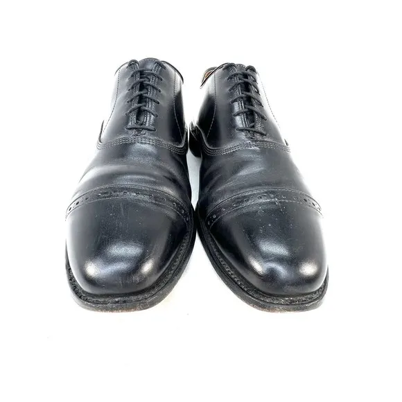 Allen Edmonds Byron Mens Sz 10.5 D Cap Toe Oxford Dress Shoes, Black