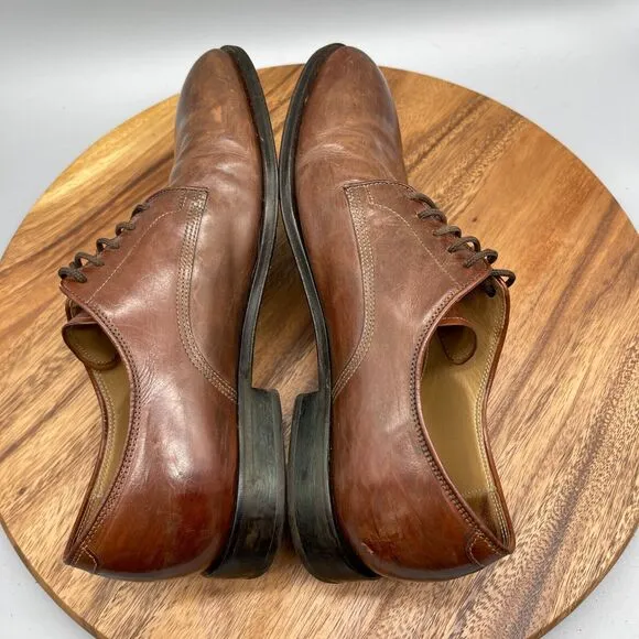 Allen Edmonds Corsico Oxfords Mens Size 11 D Brown Leather Dress Shoes Italy