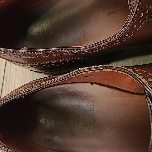 ALLEN‎ EDMONDS Dark Brown Sz 9.5 D Mens Dress Oxford Captoe Shoes