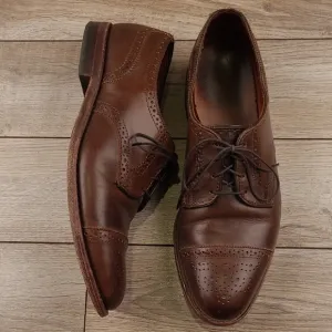 ALLEN‎ EDMONDS Dark Brown Sz 9.5 D Mens Dress Oxford Captoe Shoes