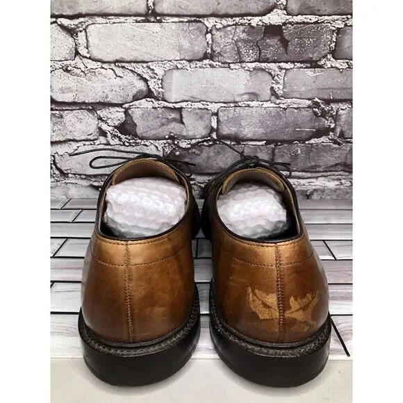 Allen Edmonds Dawson Brown Leather Derby Blucher Bicycle Dress Shoes Men Sz 13D