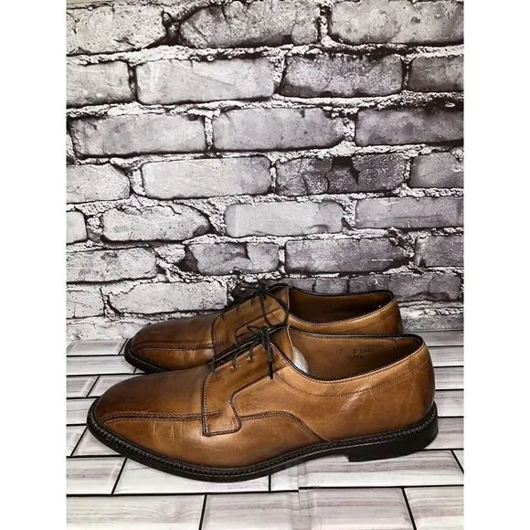 Allen Edmonds Dawson Brown Leather Derby Blucher Bicycle Dress Shoes Men Sz 13D