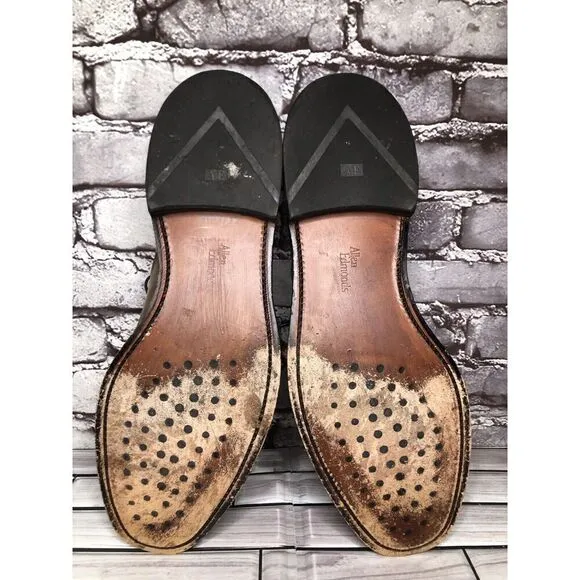 Allen Edmonds Dawson Brown Leather Derby Blucher Bicycle Dress Shoes Men Sz 13D
