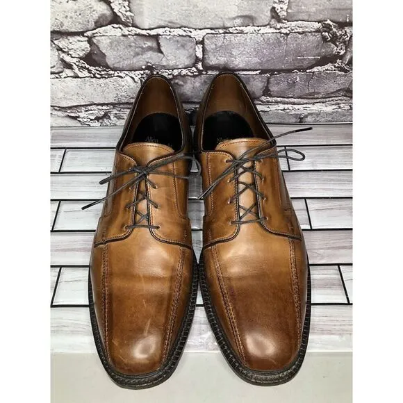 Allen Edmonds Dawson Brown Leather Derby Blucher Bicycle Dress Shoes Men Sz 13D