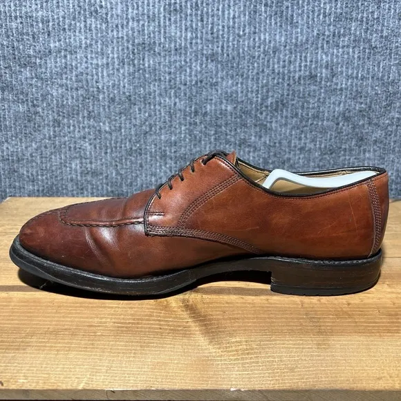 Allen Edmonds Dellwood Mens Size 11 1354 Brown Leather Split Toe Oxford Shoes