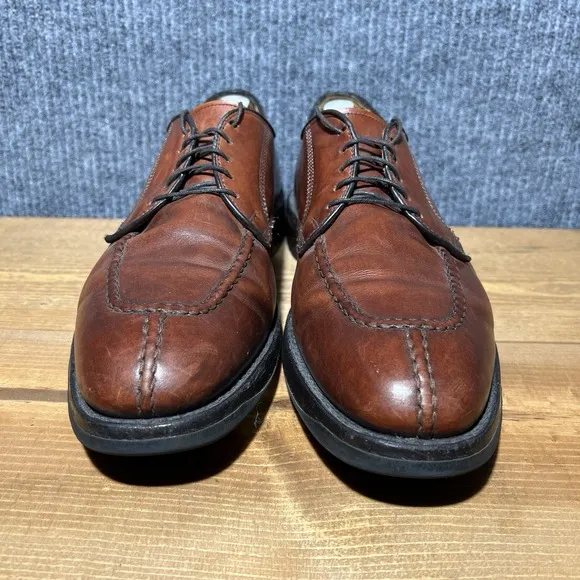 Allen Edmonds Dellwood Mens Size 11 1354 Brown Leather Split Toe Oxford Shoes
