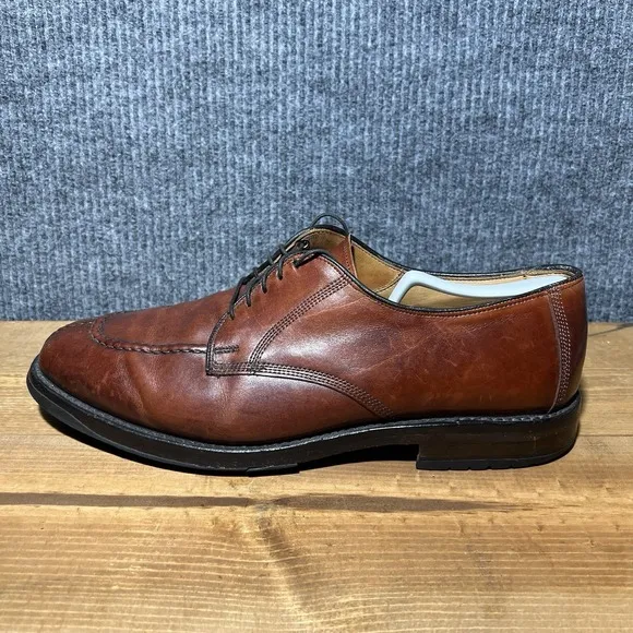 Allen Edmonds Dellwood Mens Size 11 1354 Brown Leather Split Toe Oxford Shoes