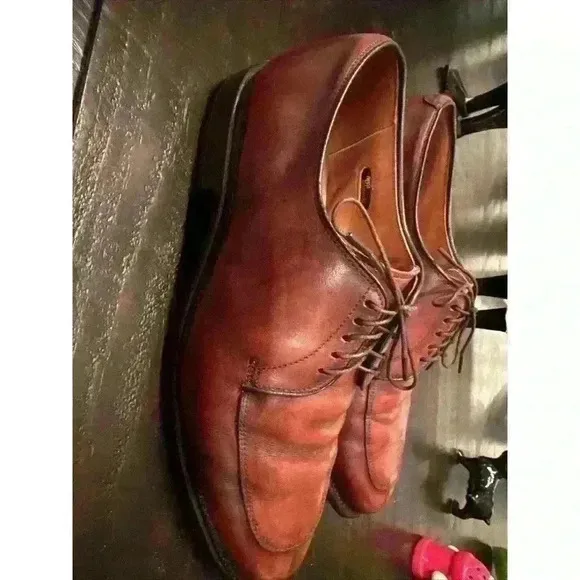 Allen Edmonds Delray‎ Men's Dress Shoes Brown Leather Lace Up 1298 Size 93E Used
