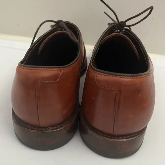 Allen Edmonds Delray Shoes - Leather Oxford Men's Dress‎ Shoes Size 7.5 Brown