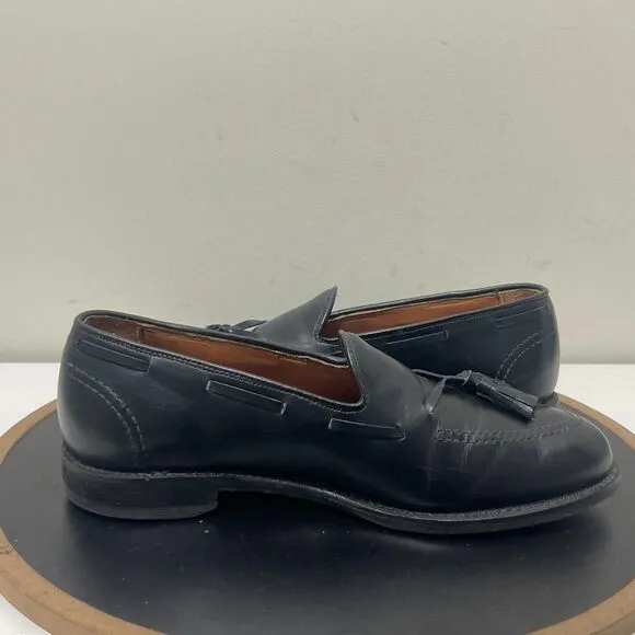Allen Edmonds Dress Shoe Size 8 D Acheson 8018 Black Tassel Loafer Office