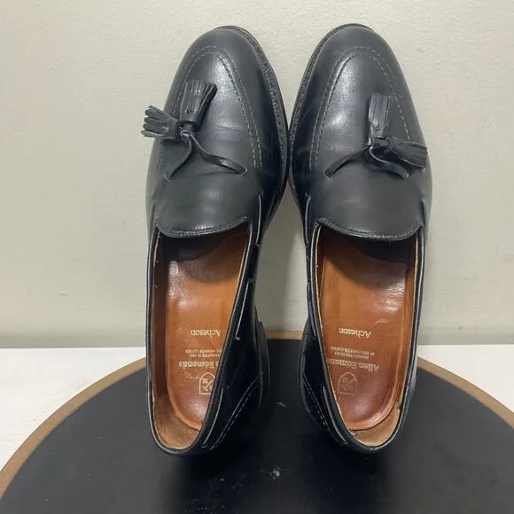 Allen Edmonds Dress Shoe Size 8 D Acheson 8018 Black Tassel Loafer Office