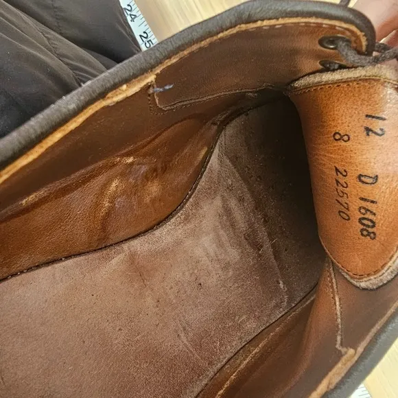 Allen Edmonds Dress Shoes Men 12 D Dark Walnut Split Toe Oxford Blucher High End