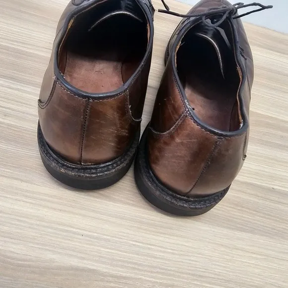 Allen Edmonds Dress Shoes Men 12 D Dark Walnut Split Toe Oxford Blucher High End