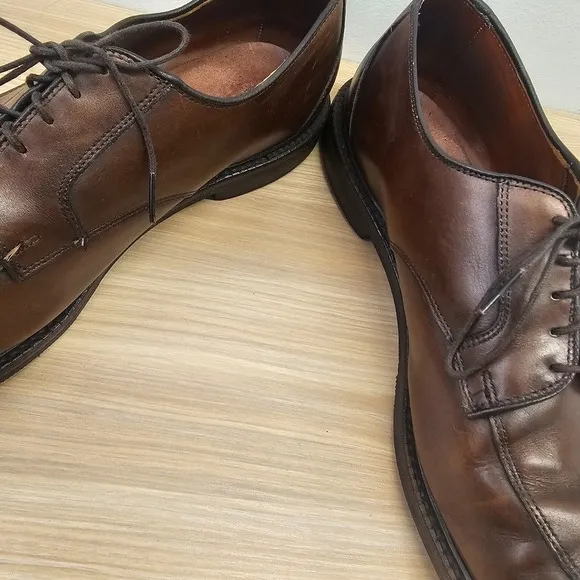Allen Edmonds Dress Shoes Men 12 D Dark Walnut Split Toe Oxford Blucher High End