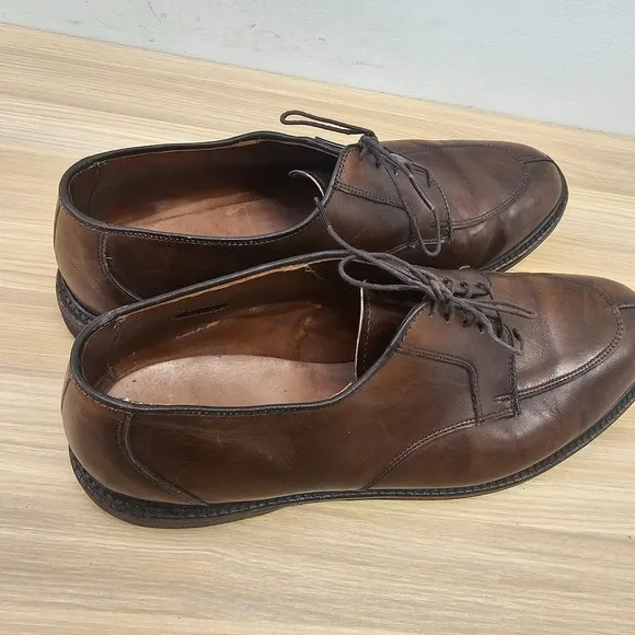 Allen Edmonds Dress Shoes Men 12 D Dark Walnut Split Toe Oxford Blucher High End