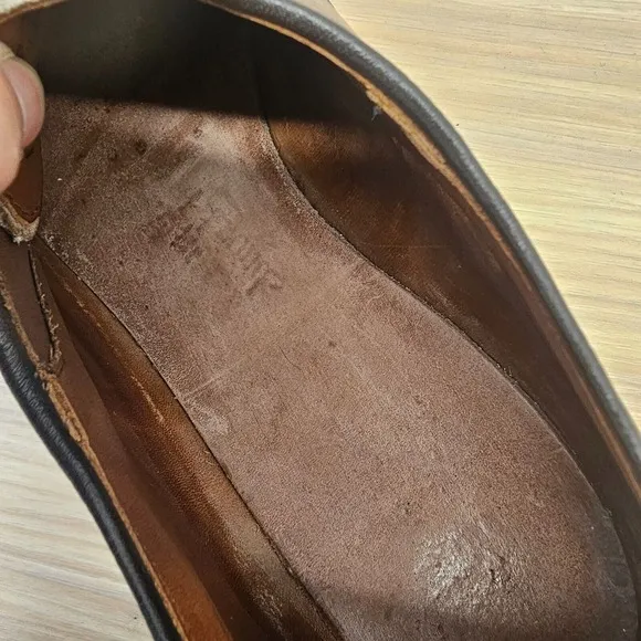 Allen Edmonds Dress Shoes Men 12 D Dark Walnut Split Toe Oxford Blucher High End