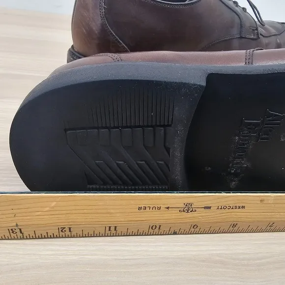 Allen Edmonds Dress Shoes Men 12 D Dark Walnut Split Toe Oxford Blucher High End