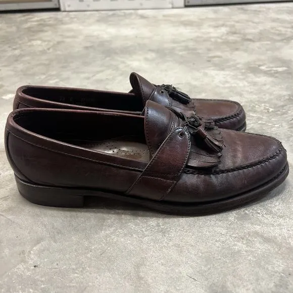 Allen Edmonds Enfield Men's Tassel Loafers Dress Shoes Size 13 C Leather Brown