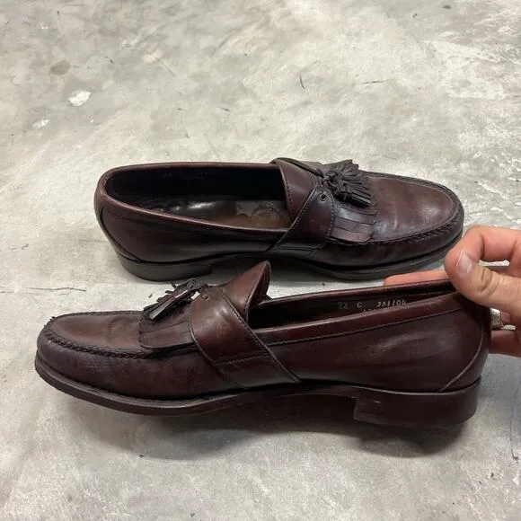 Allen Edmonds Enfield Men's Tassel Loafers Dress Shoes Size 13 C Leather Brown