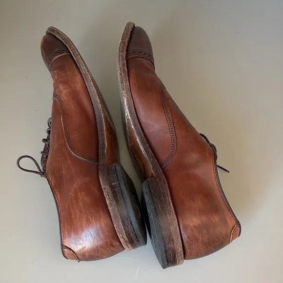 Allen Edmonds Fifth Avenue Oxford Cap Toe Dress Shoes Dark Chili 5737 10.5 D