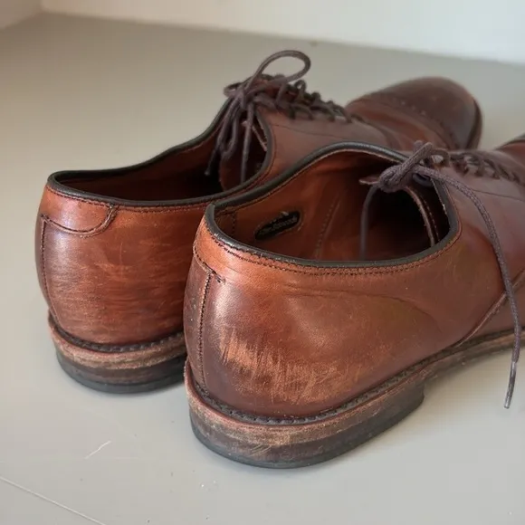 Allen Edmonds Fifth Avenue Oxford Cap Toe Dress Shoes Dark Chili 5737 10.5 D