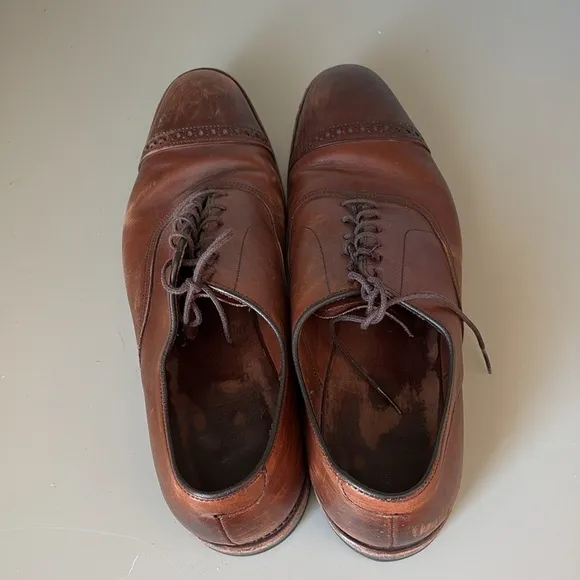 Allen Edmonds Fifth Avenue Oxford Cap Toe Dress Shoes Dark Chili 5737 10.5 D