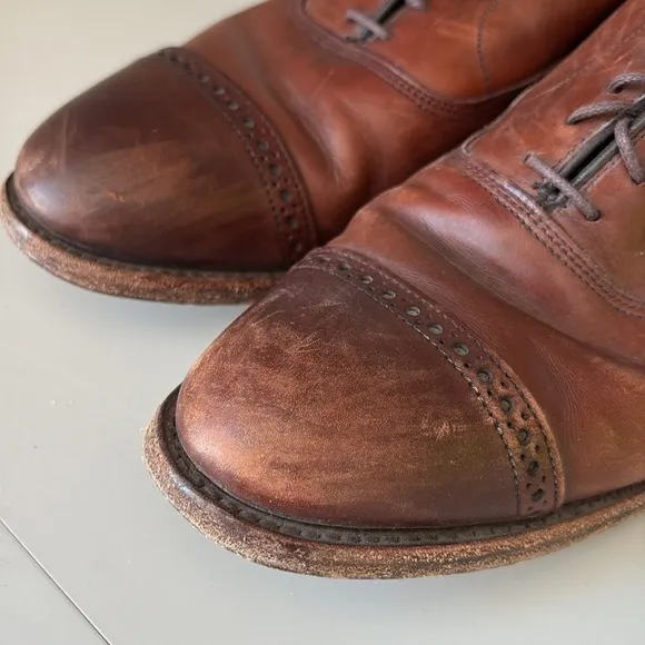 Allen Edmonds Fifth Avenue Oxford Cap Toe Dress Shoes Dark Chili 5737 10.5 D