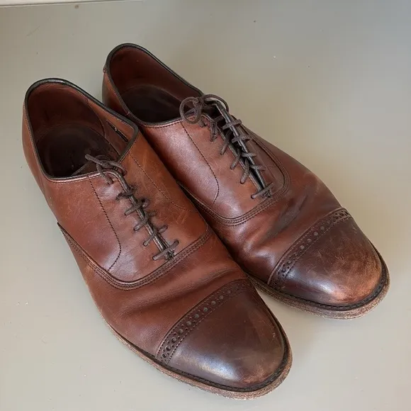 Allen Edmonds Fifth Avenue Oxford Cap Toe Dress Shoes Dark Chili 5737 10.5 D