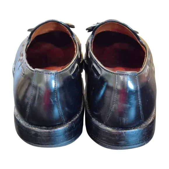 Allen Edmonds Grayson Black Tassel Loafers Leather Shoes 8217 Men's 12 A