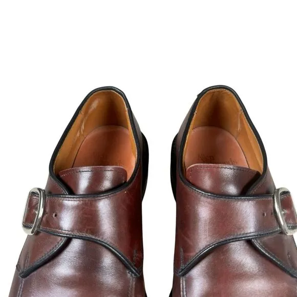 Allen Edmonds Halsted‎ Burgundy Monk Strap Dress Shoes Size 9 D