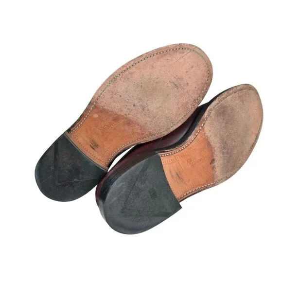 Allen Edmonds Halsted‎ Burgundy Monk Strap Dress Shoes Size 9 D