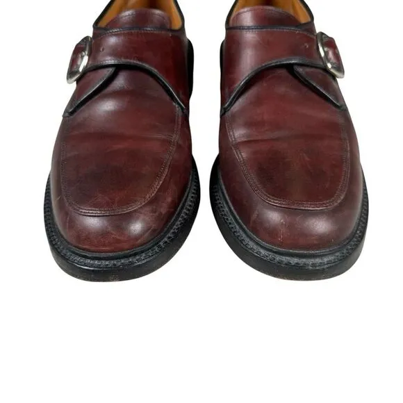 Allen Edmonds Halsted‎ Burgundy Monk Strap Dress Shoes Size 9 D