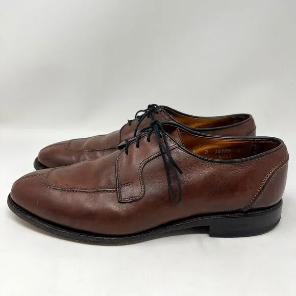 Allen Edmonds Hancock Brown Calfskin Leather Split Toe Dress Shoes Men’s Size 9