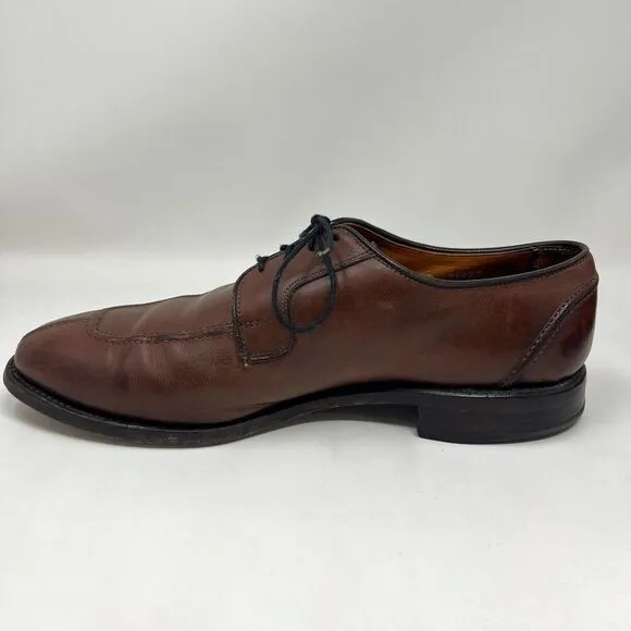 Allen Edmonds Hancock Brown Calfskin Leather Split Toe Dress Shoes Men’s Size 9