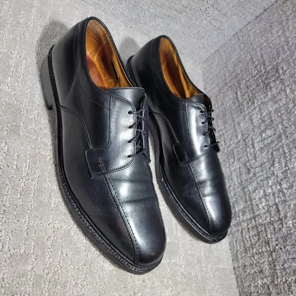 Allen Edmonds Hillcrest Men's 11.5D Black Leather Oxford Dress Shoes 5904 USA