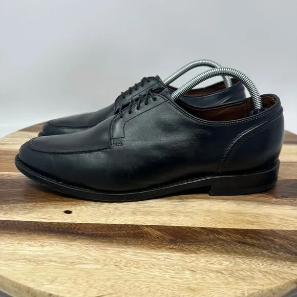 Allen Edmonds Lasalle Men’s Size 9D Split Toe Black Leather Derby Dress Shoes