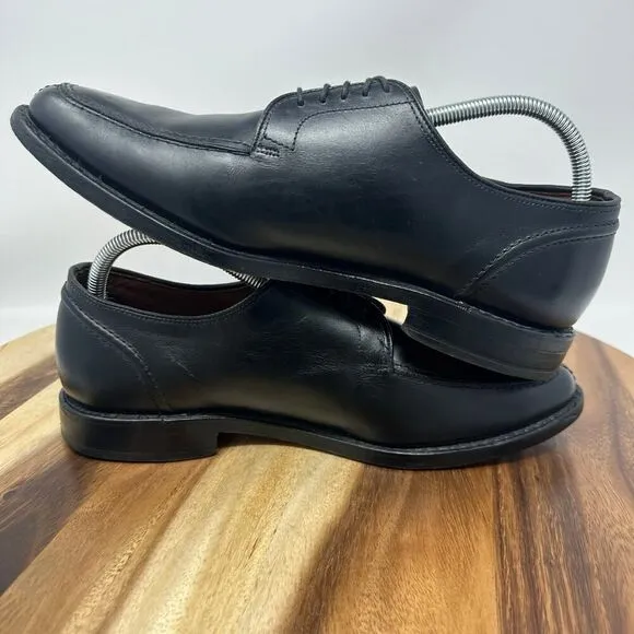 Allen Edmonds Lasalle Men’s Size 9D Split Toe Black Leather Derby Dress Shoes