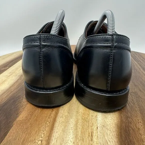 Allen Edmonds Lasalle Men’s Size 9D Split Toe Black Leather Derby Dress Shoes