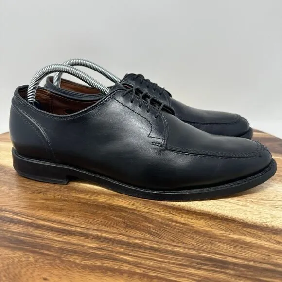 Allen Edmonds Lasalle Men’s Size 9D Split Toe Black Leather Derby Dress Shoes
